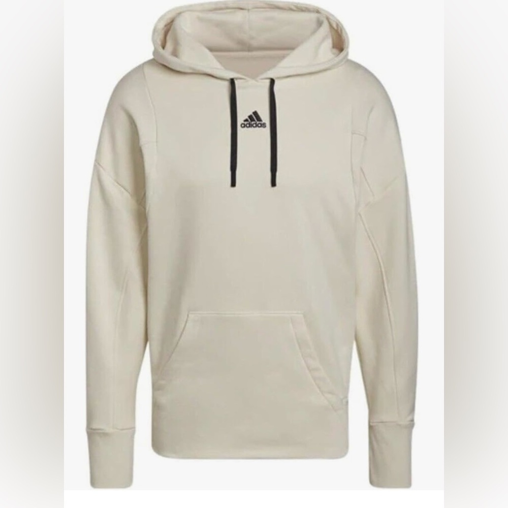 Adidas Men's Beige Long Sleeves Hoodie Sweater Size M